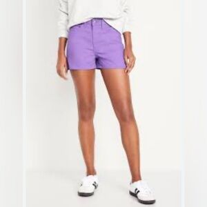 NWOT Old Navy High-Rise Purple Shorts